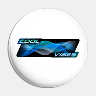 Cool Vibes Moiré Waves Pin