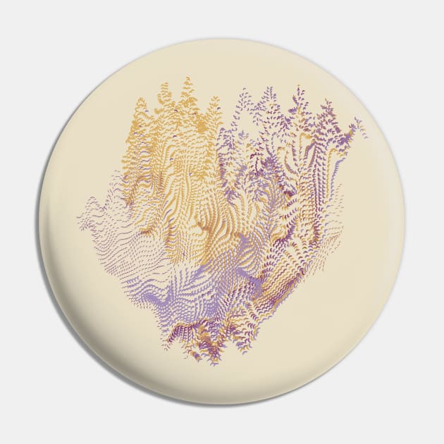 Purple Woodland Majesty Abstract Art Pin by donovanh