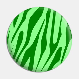 Green Tones Tiger Seamless Pattern Pin