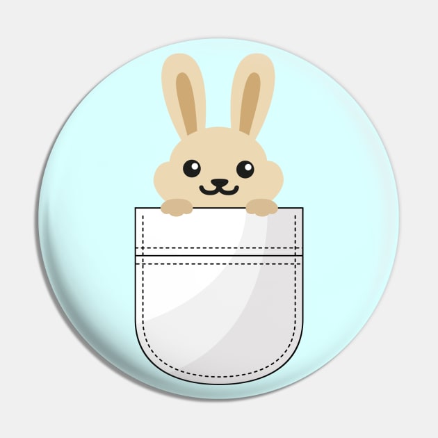 Pocket Bunny Pin by TinPis