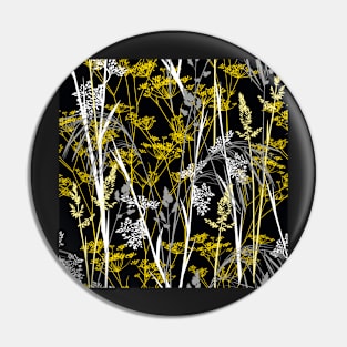 in the wild meadow - black Pin