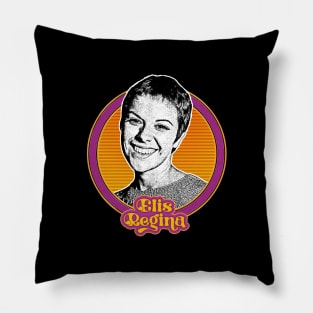 Elis Regina /// Retro Style Fan Art Design Pillow