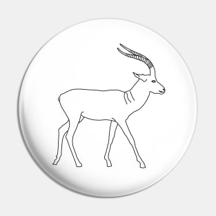 Deer line art Pin