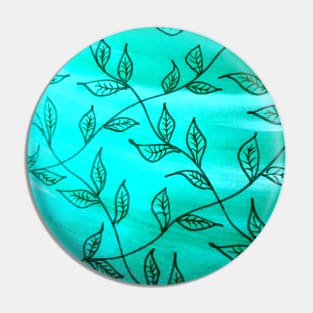 Green Flora Pin