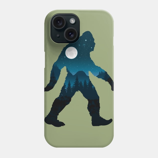 Night Forest Bigfoot Phone Case by Rackham