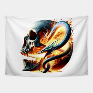 Dragon Skull Tapestry