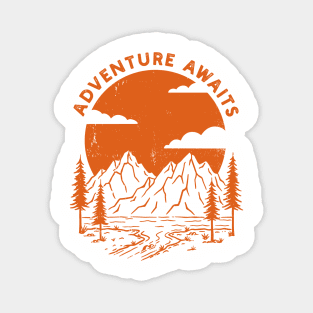 Adventure Awaits - Orange Edition Magnet