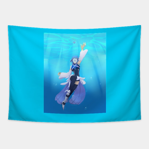 Aqua & Wayfinder Tapestry by VenaCoeurva