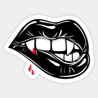 Vampire Fangs Sticker for Sale by Kaitie-Marie