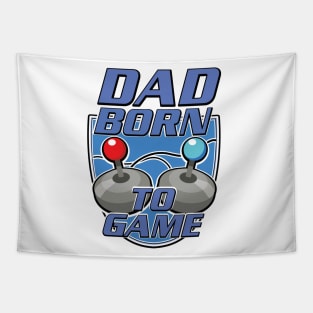 Dad Born to game logo Tapestry