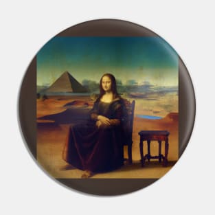 Mona Lisa Full Size Painting Pin