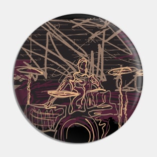 Drummer Urban Style Pin