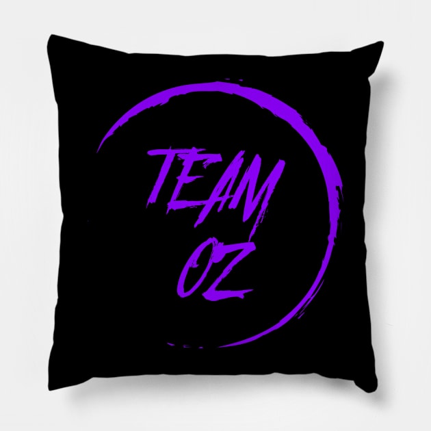 Buffy "Team Oz" slogan Pillow by Gorgoose Graphics