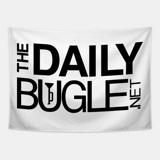 The Daily Bugle (Black) Tapestry by winstongambro