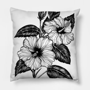 Hibiscus flower Pillow