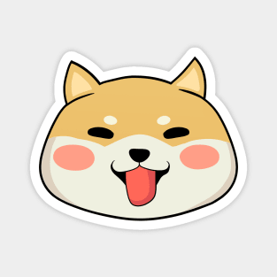 Shiba Inu Chubby Dog Face Japanese Puppy Magnet