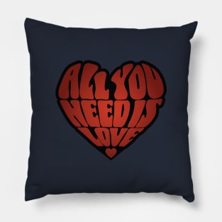 All You Need Is Love Groovy Pillow