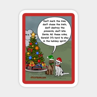 Dog Days of Christmas Magnet