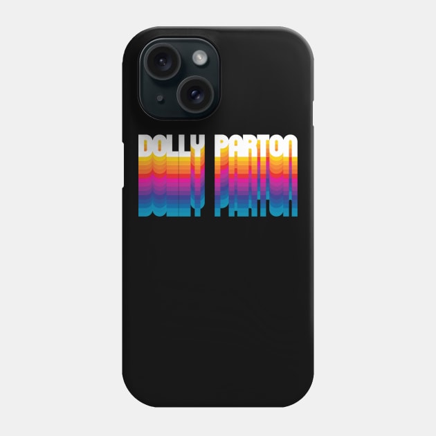 Retro Dolly Proud Personalized Name Gift Retro Rainbow Style Phone Case by Time Travel Style