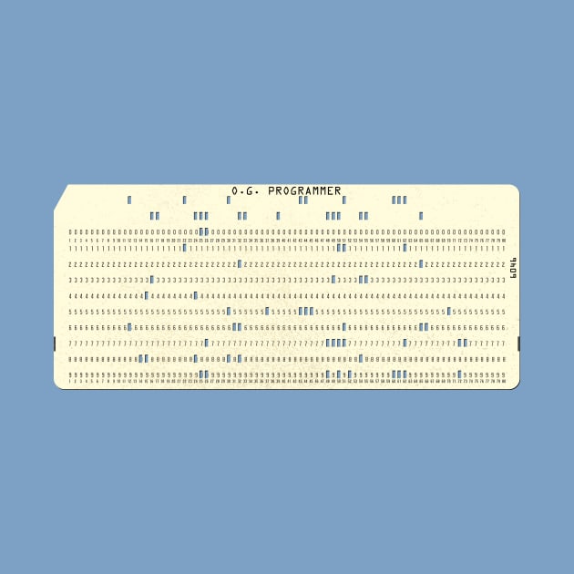 Computer Punch Card (horizontal) by GloopTrekker