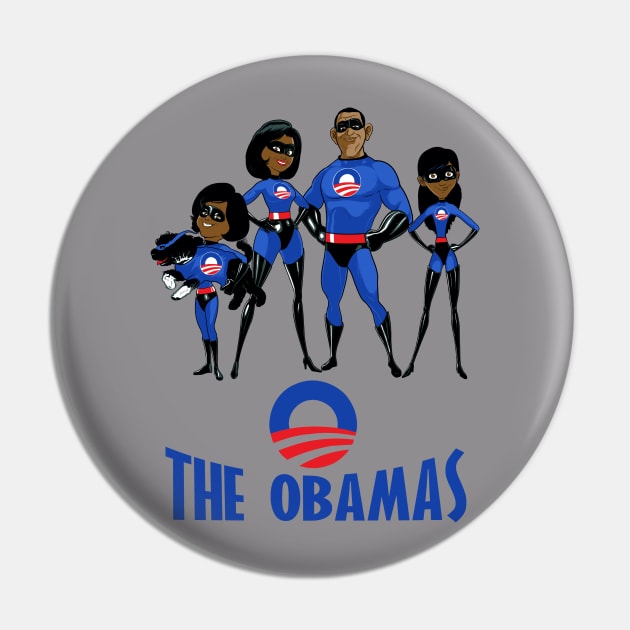 The Incredible Obama's Pin by BlackActionTeesOnDemand