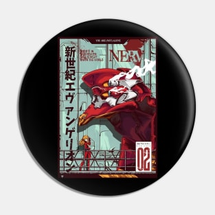 Evangelion Unit 2 Artwork Pin