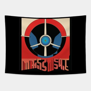 Vintage Sci-Fi Alien Poster Tapestry