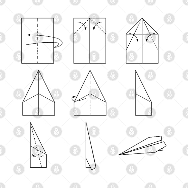 Paper Plane Folding Instructions by caseofstyle