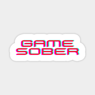 Sober Tee Shirts - Game Sober Magnet