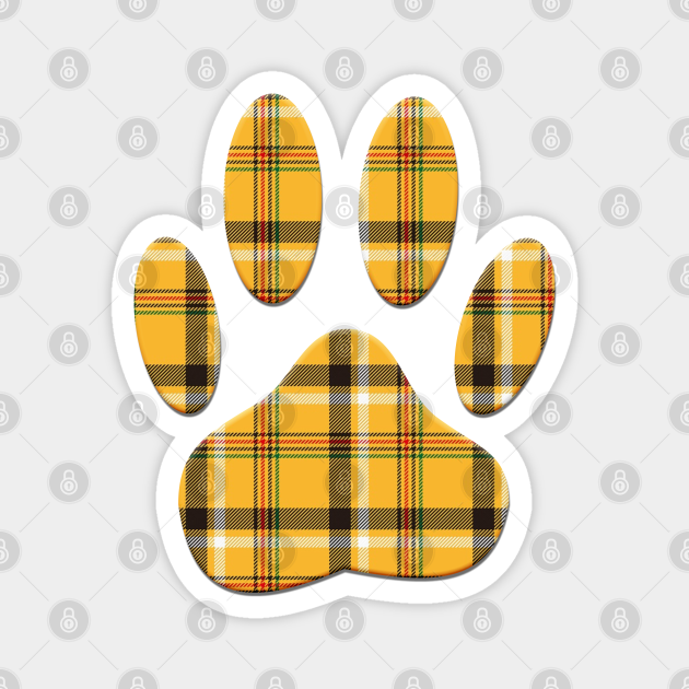 Tartan Dog Paw Print Tartan Pattern TeePublic