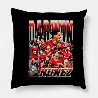 Darwin Nunez Retro Bootleg Pillow