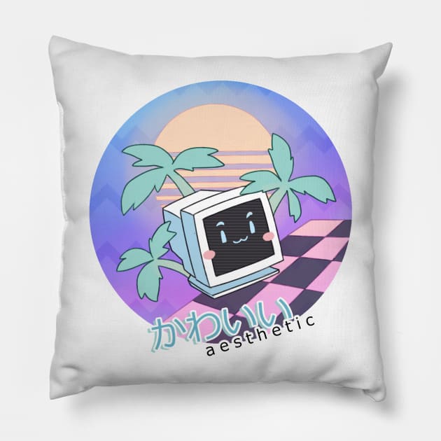 kawaii a e s t h e t i c Pillow by kalematsuba