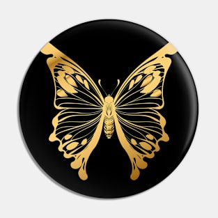 Gold Butterfly Pin