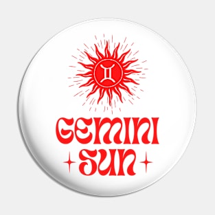 Gemini Sun | Born in May and June Birthday Gifts | Mercury Twins Zodiac Pin