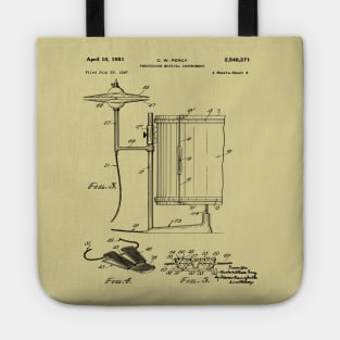 Drum Instructor Gift - Drum Kit Patent Art 1951 Tote