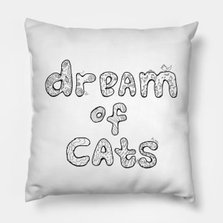 dream of cats_line Pillow