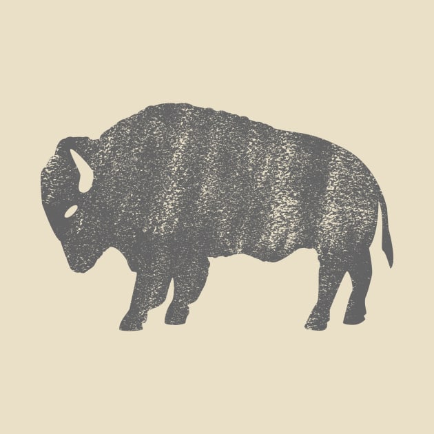 Distressed Buffalo American Bison by Brobocop