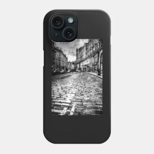 Grassmarket Edinburgh, Scotland Black And White Phone Case