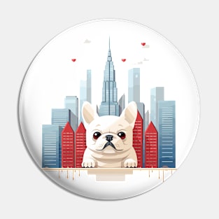 French Bulldog Dog Pet Animal Beauty Nature City Discovery Pin