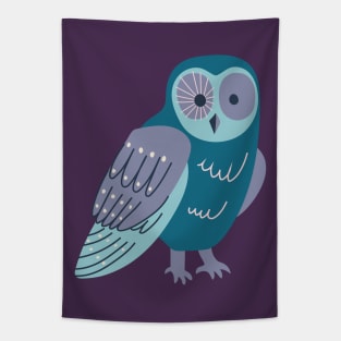 Stylized Owl - graphic owl design by Cecca Designs Tapestry