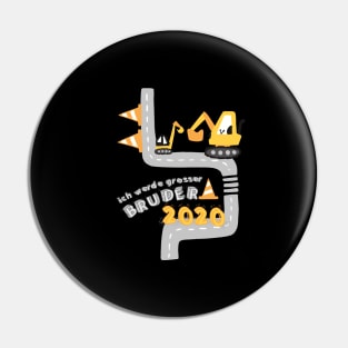 Ich werde grosser Bruder 2020 mit Bagger für große Brüder Pin