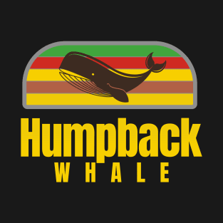 Retro Humpback Whale T-Shirt T-Shirt