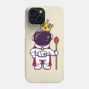 Cute Astronaut King With Crown Phone Case