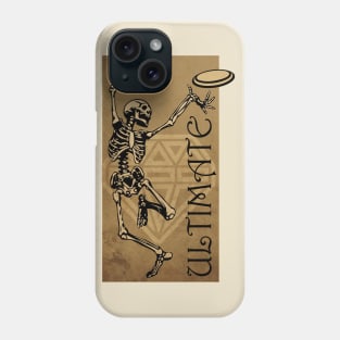 Ultimate Frisbee Vintage Skull Phone Case