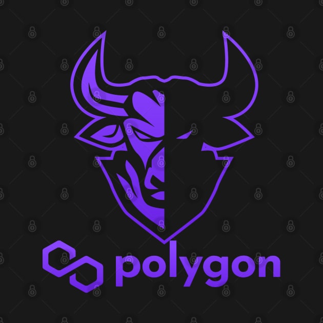 Polygon Matic coin Crypto coin Cryptocurrency by JayD World