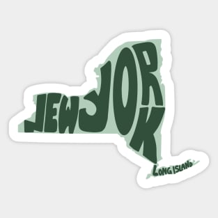 New York bubble letter' Sticker