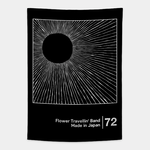 Flower Travellin' Band - Minimal Style Artwork Tapestry by saudade