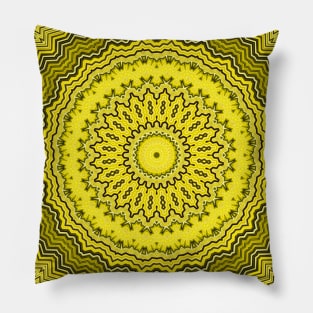 Yellow Solar Plexus Chakra Mandala Pillow