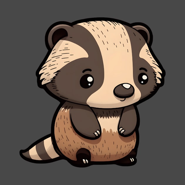 Adorable badger cub by Cute Planet Earth Mini