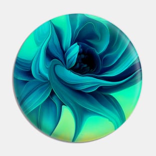 Blue Flower Pin